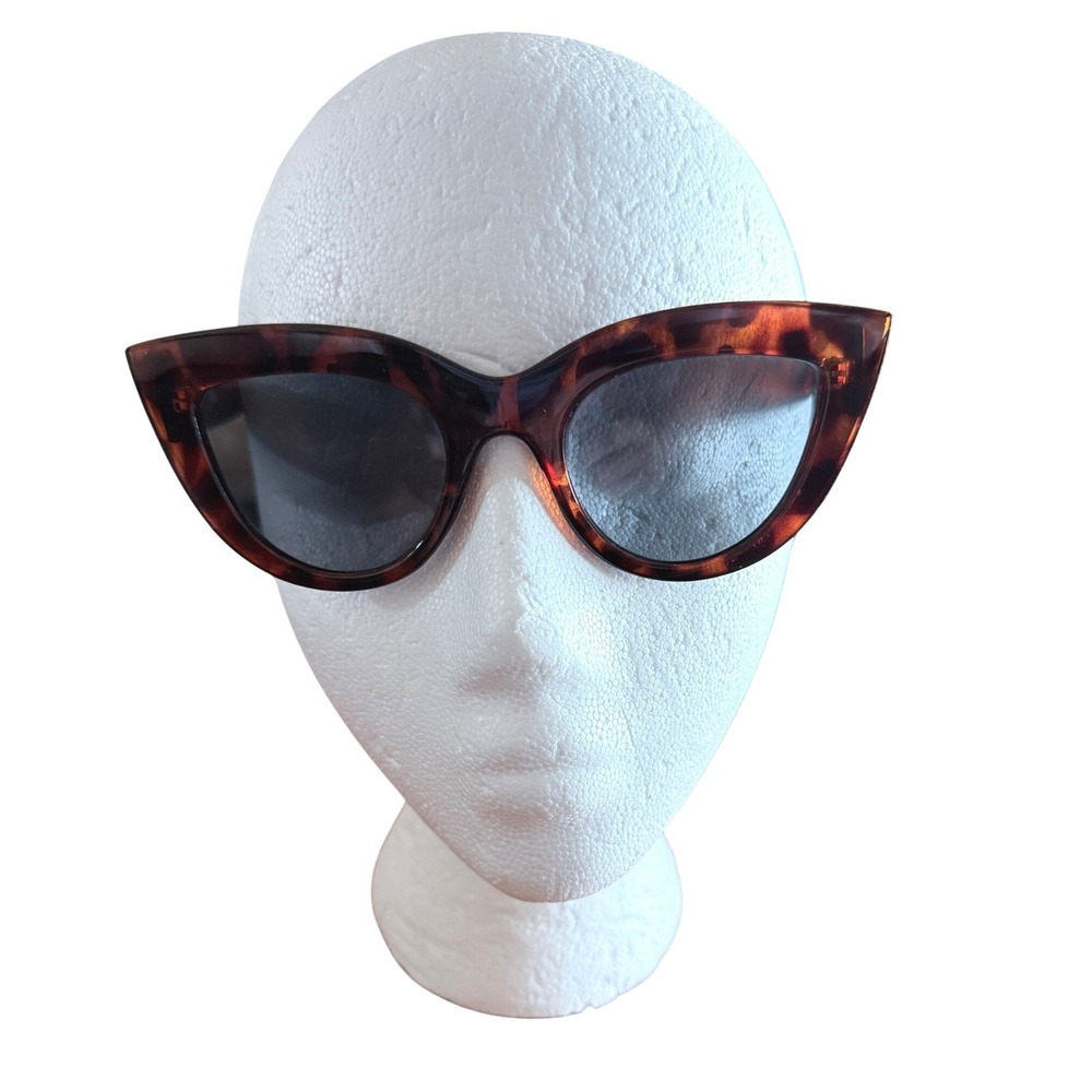 Fila SF1556 Havana Tortoise Shell Cat Eye Sunglasses 52-22-145